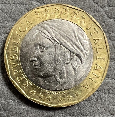 Moneta 1000 lire 1998 - moneta,