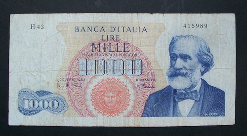 1000 lire verdi - 1000,