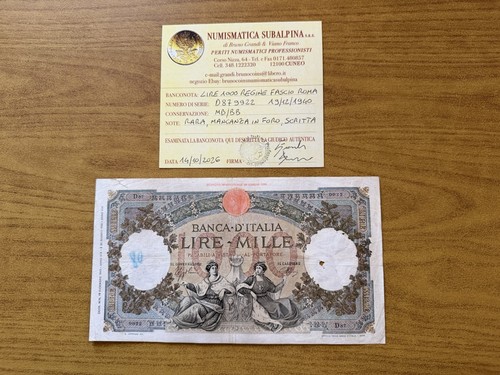 Banconota lire 1000 regine - banconota,