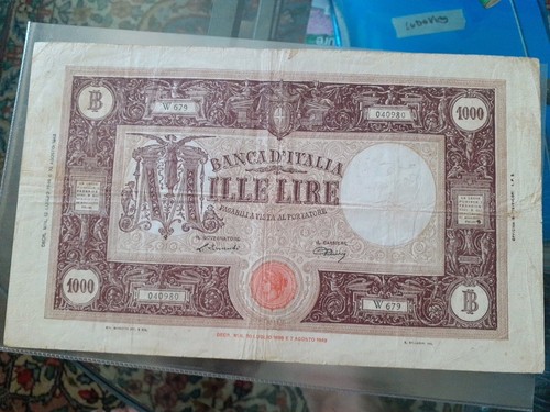 Banconota 1000 lire grande - 1000,