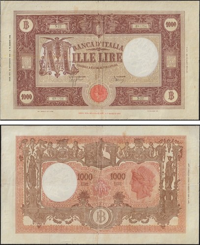 1000 lire grande i - lire,