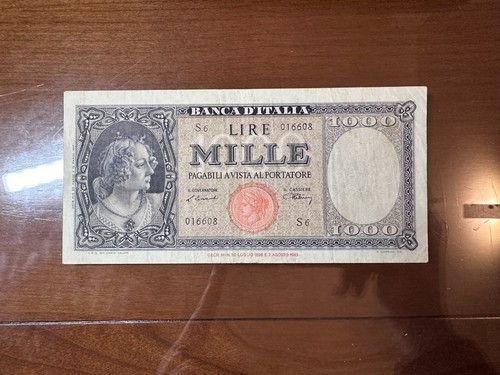 Banconota repubblica lire 1000 - lire,