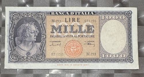 1000 lire ornata medusa - ornata,