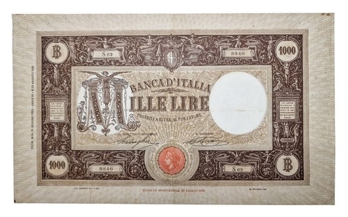 Regno italia 1000 - d'italia,