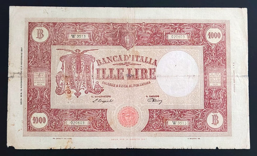 1000 lire grande - grande, "m"