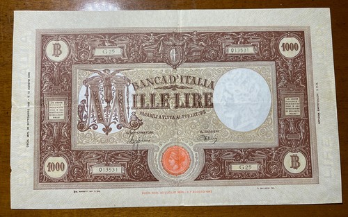 1000 lire barbetti 1943 - 1000,
