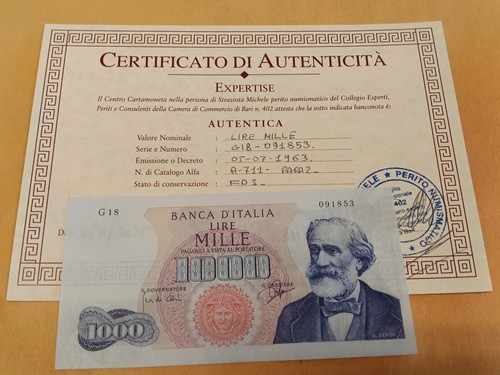 1000 lire verdi tipo - verdi,