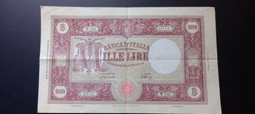 Rara banconota lire 1000 - banconota,