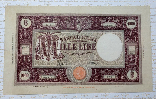 1000 lire barbetti - 1000, grande