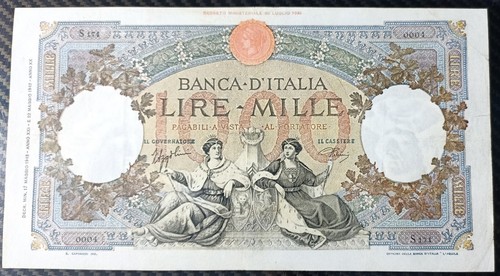 1000 lire regine - regine, mare