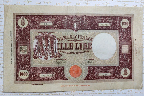 1000 lire barbetti grande - lire, m