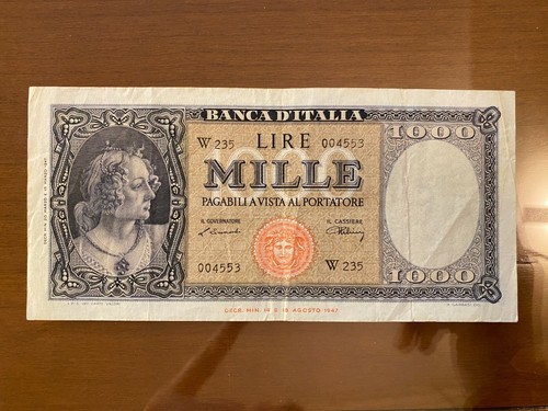 Banconota lire 1000 - banconota,