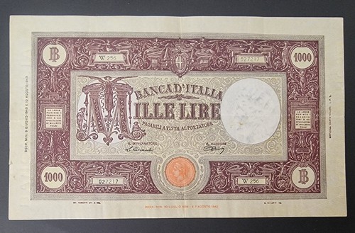 Rara mille 1000 lire - lire, barbetti