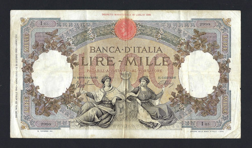 Regno italia 1000 lire - 1000,