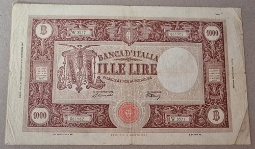 Rara mille 1000 lire grande - 1000,