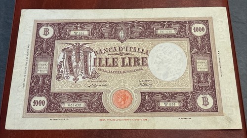 Banconota 1000 lire grande - 1000, m
