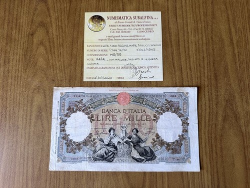 Banconota lire 1000 regine - banconota,