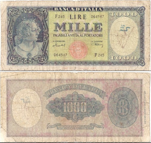 1949 italia banconota - banconota, lire