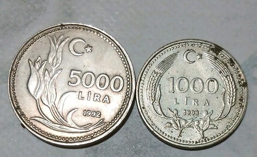 Turchia 5000 lire 1992 - turchia,