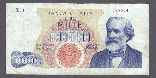 Repubblica italiana 1000 - italiana, lire