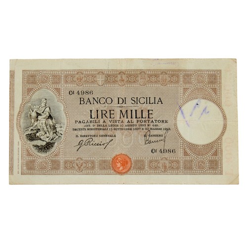 1000 lire banco - banco, di