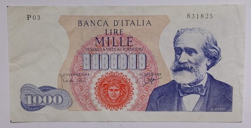 1000 lire verdi primo - ,