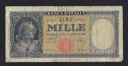 Repubblica italiana 1000 lire - italiana,