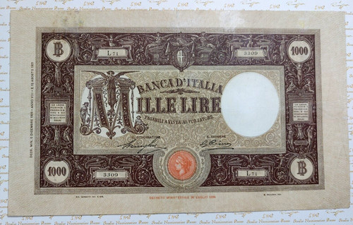 1000 lire barbetti grande - lire,