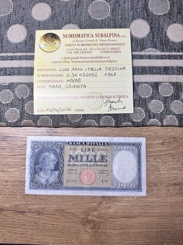 Banconota lire 1000 - lire,