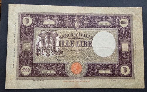 1000 lire grande decreto - 1000, m