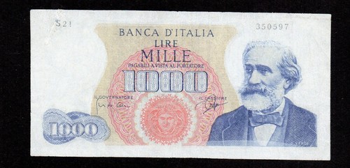 Mille 1000 lire giuseppe verdi - lire,