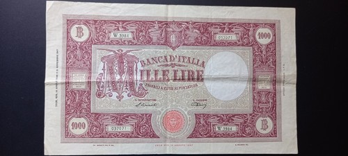 Rara banconota lire 1000 - banconota,