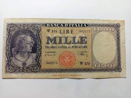 Banconota lire 1000 italia - 1000,