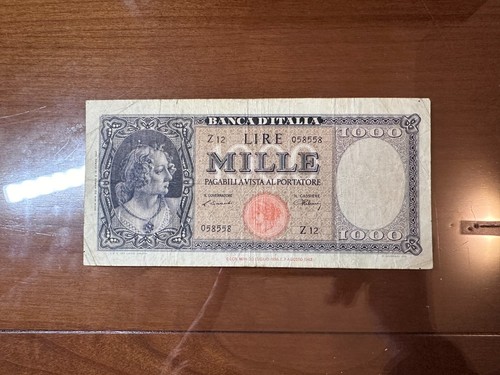 Banconota repubblica lire 1000 - repubblica,